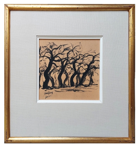 Floris Jespers met een inkttekening