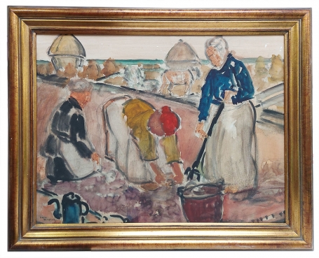 Werken op het veld "Astene"