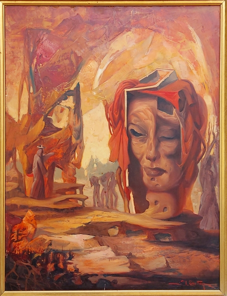 Surrelatistisch schilderij van Jos Trotteyn kopen
