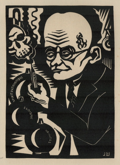 linocut uit 1933 van Jos Wils