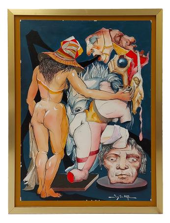 Waterverfcompositie 1985