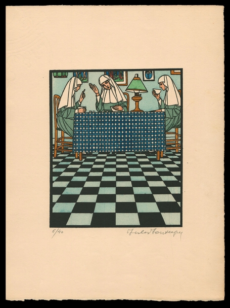 Houtsnede uit Symforosa van 1930 door J. Fonteyne