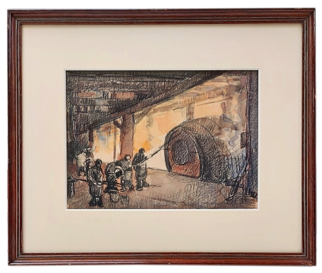 Arbeiders in de staalfabriek