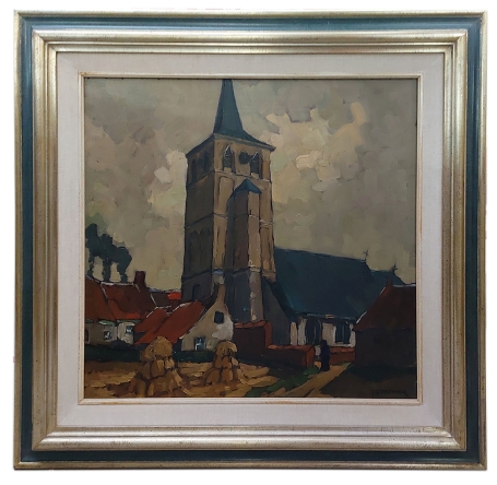 De kerk in Tongerloo 1942