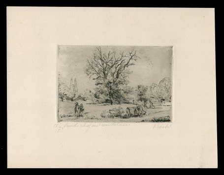 Landschap met wandelaars 18/75