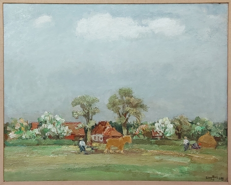 Kunstwerkje landschapsgezicht van Julien Creytens