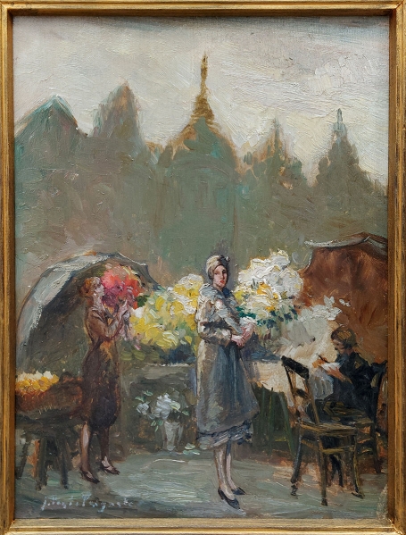 Belgische kunstschilder Julien Van de Veegaete