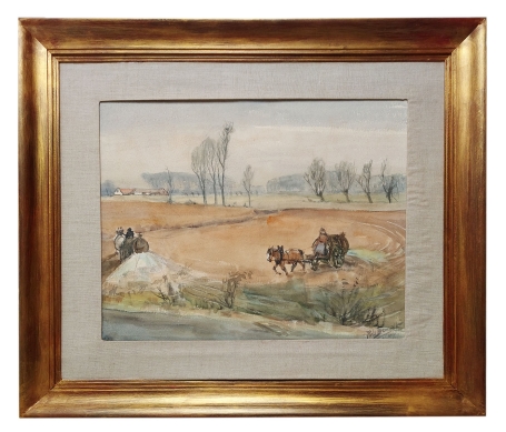 Schilderijtje op papier van Karel De Bondt kopen
