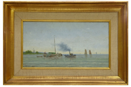 Schilderij van de Belgische kunstenaar Karel Heymans