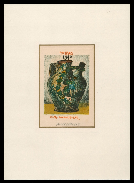 Ex libris Dr. Mg. Vincenc Bosak 1969