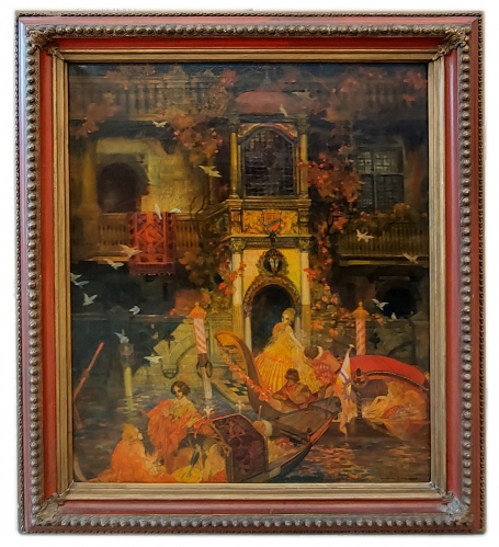 Romantisch Venetiaans gezicht 1923