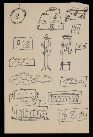 Tekening E, Krabbels