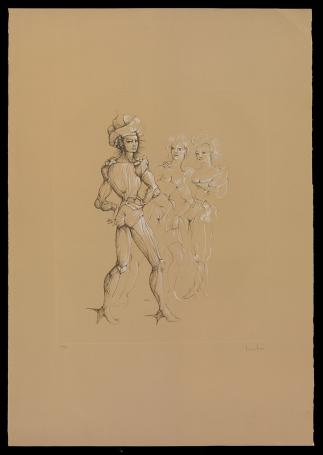 l'homme avec ses deux femmes 130/250