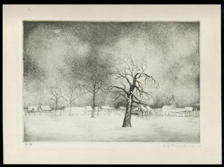 Winterlandschap met dorpje 31/50