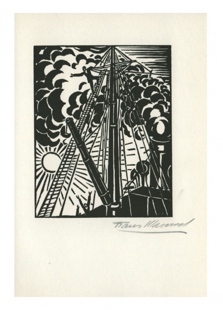 Houtsnede 47/63 :  Le soleil