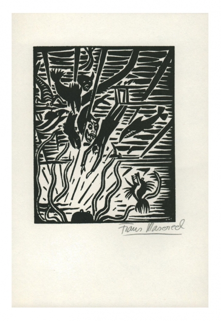 Houtsnede uit Le Soleil van Belgische kunstenaar Frans Masereel kopen