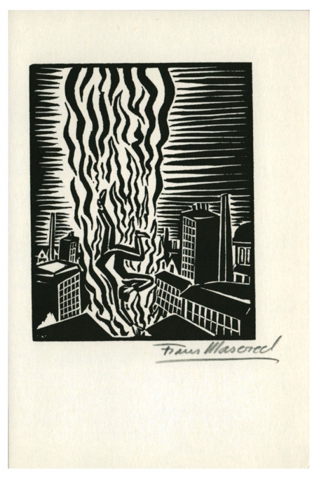 Houtsnede uit Le Soleil van Belgische kunstenaar Frans Masereel kopen