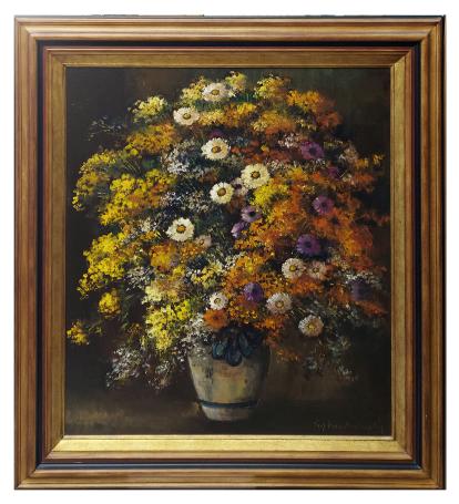 Bloemenschilderij van Lea Vanderstraeten kopen