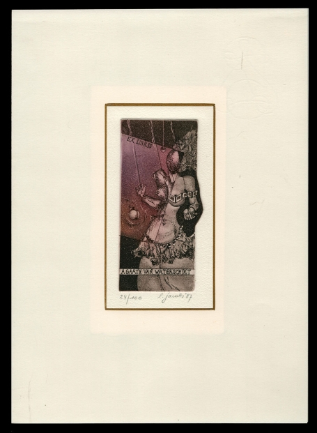 Ex Libris Agaath van Waterschoot 1987 24/100