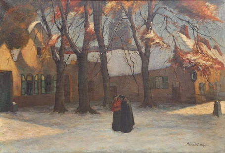 Olieverfschilderij van Leo Lanckneus