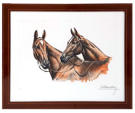 Twee paarden 1932  281/500