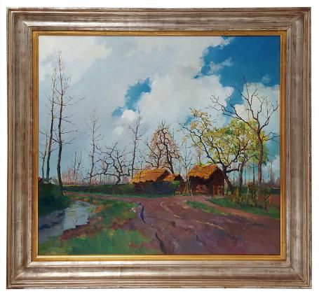 In het Schoone Land Van Waas – Olie op doek – Leo Engels – 1946