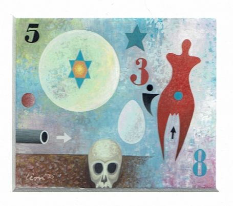 Abstract Miniatuurtje Maastricht Augustus 1970