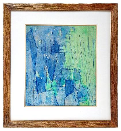 Blauw groene abstractie