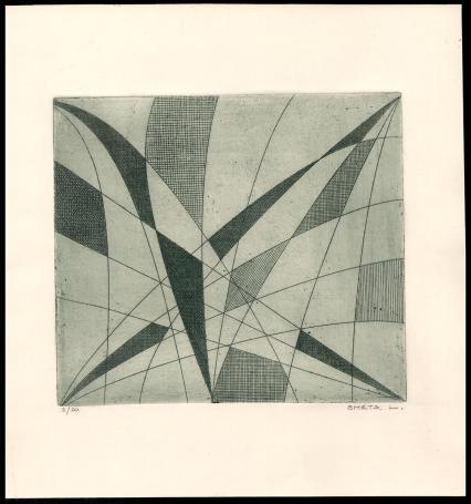 Abstract, krommingen in de ruimte 2/20