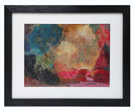 2 hoeves onder kleurrijke hemel