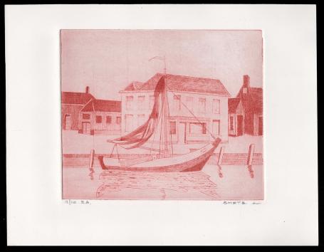 Ets, bootje aan de kade EA 1/10