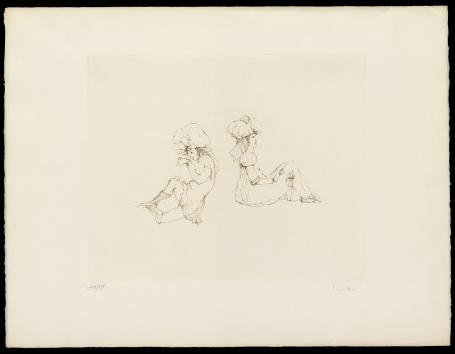 Deux femmes assises dos à dos 129/275