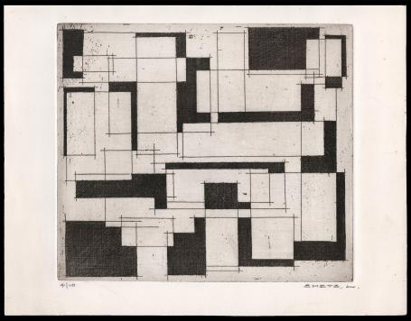 Abstractie rechthoeken en vlakken 4/10