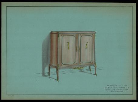 Meubelontwerp art-deco van Leytens Frères