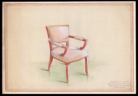 Neoclassicistische fauteuil in Louis XVI-/Directoire-stijl