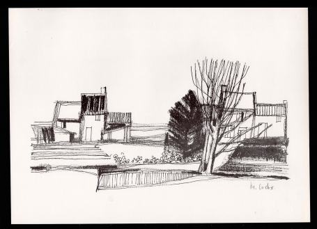 Litho Mijn straat 1977