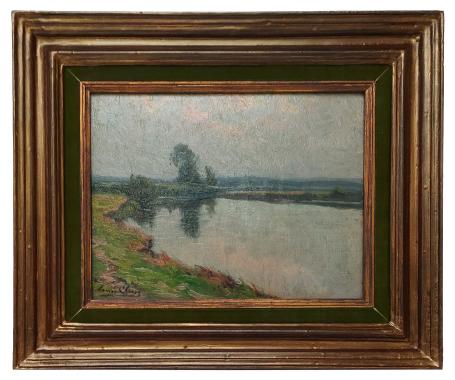 Landschapje met grote waterpoel