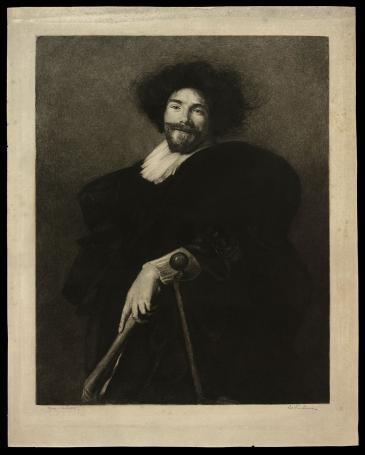 Ets, portret van Simon De Vos 1895