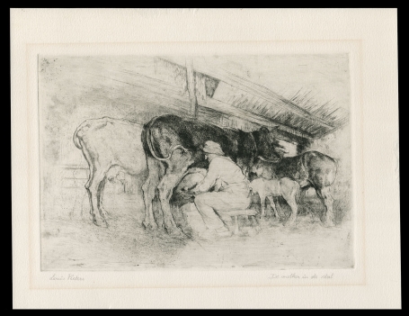 De melker in de stal