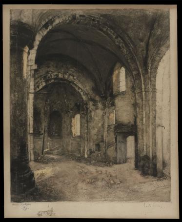 Interieur van een oude kerk EA 12/25