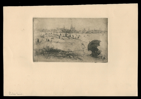 Landschapje met mensen