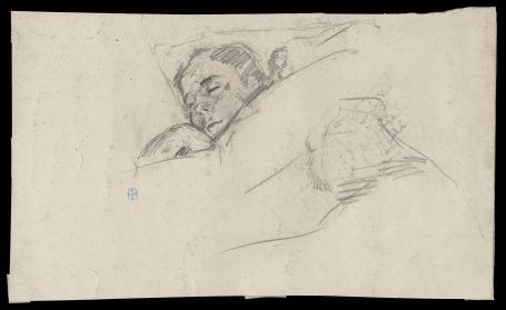 Rustig slapende man (+/- 1895)