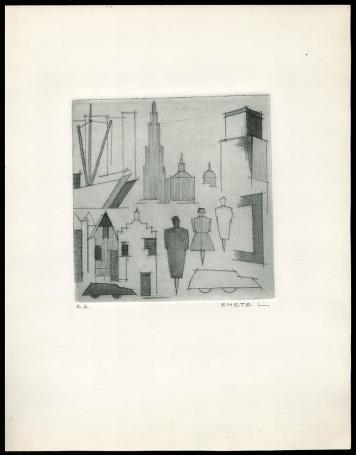 Gestileerde ets van Antwerpen E.A.