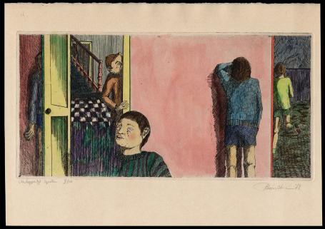 Opgehoogde ets, Verstoppertje spelen 1971 9/10