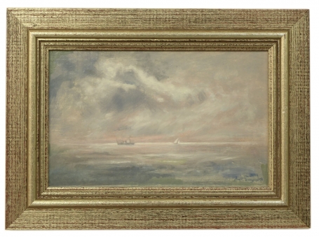 Schilderij van Antoon Luyckx Zeezicht uit 2002