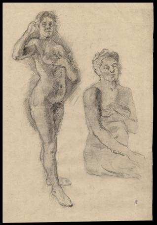 Naakt staand en naakt zittend (+/- 1893)