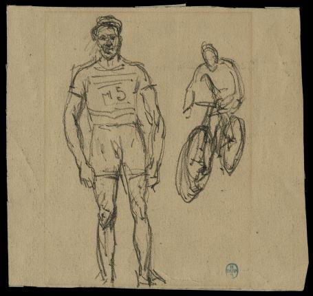 De Coureur met nummer M5 (+/- 1900)