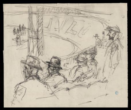 Toeschouwers in de velodroom (+/- 1895)