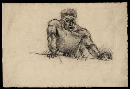 Staande gespierde bullebak (+/- 1893)