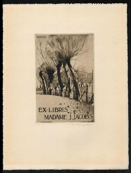 Ex-Libris Madame J. Jacobs 21/115 (+/-1930)